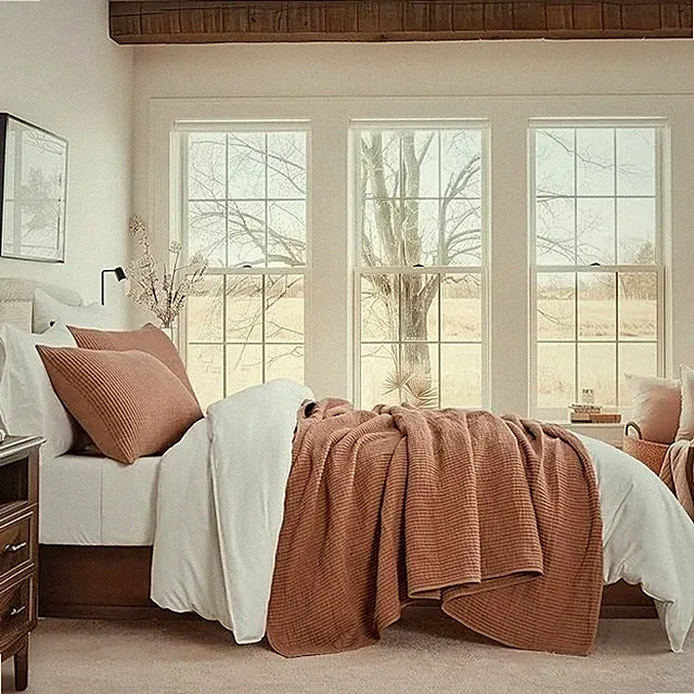 EverGrace Cotton Coverlet Set King 3PC Ribbed Matelasse Quilt Soft