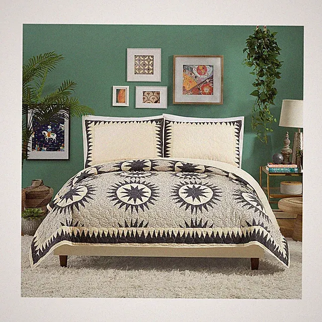 Jungalow Soleil 3-Piece Quilt Set Lightweight Coverlet Set, Quilted... Fast Ship