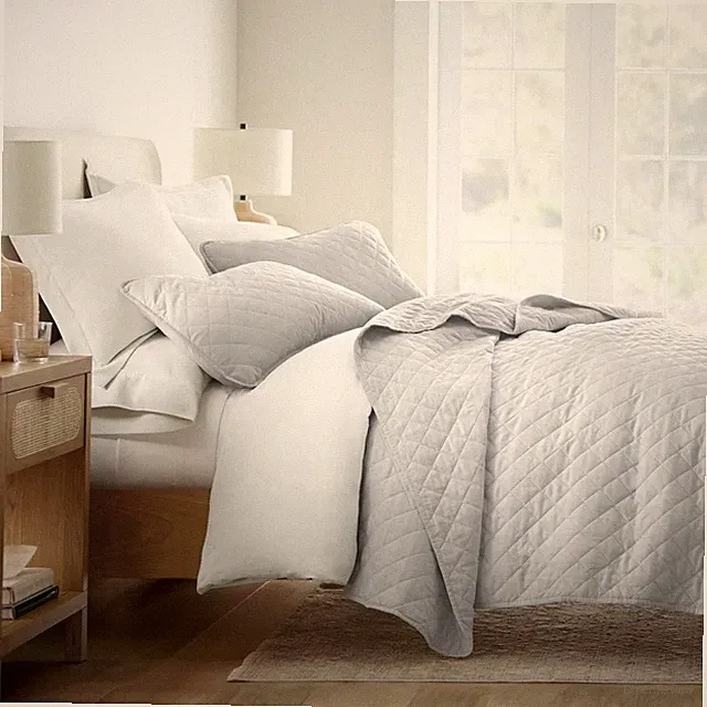 Stripes Floral and Diamonds Quilted Coverlet Set With Shams - Becky Cameron